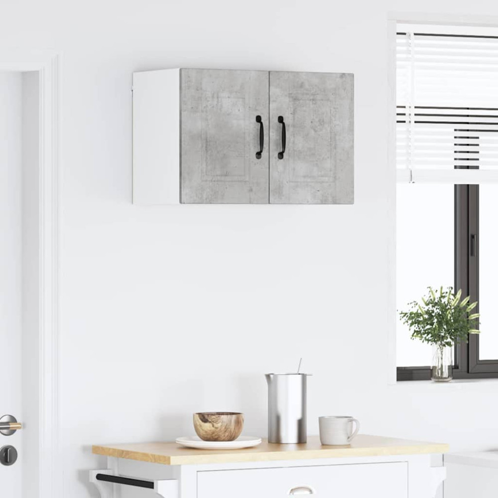 Produktbild för Väggskåp PORTO Betonggrå 30 x 31 x 40 cm Konstruerat trä