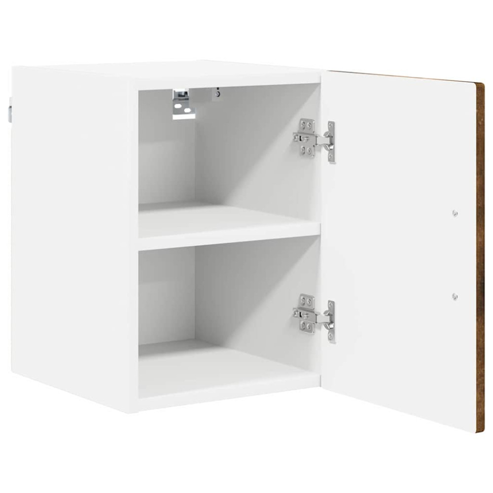 Produktbild för Väggskåp PORTO 2 pcs Rökt ek 30 x 31 x 40 cm Konstruerat trä