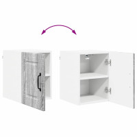 Produktbild för Väggskåp PORTO 2 pcs Grå Sonoma 30 x 31 x 40 cm Konstruerat trä