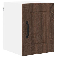 Produktbild för Väggskåp PORTO Brun Ek 30 x 31 x 40 cm Konstruerat trä