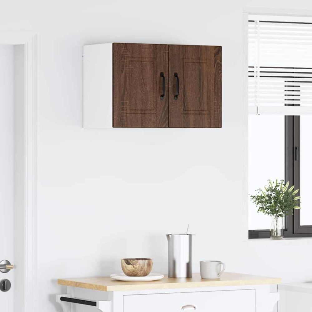 Produktbild för Väggskåp PORTO Brun Ek 30 x 31 x 40 cm Konstruerat trä