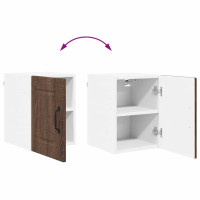 Produktbild för Väggskåp PORTO 2 pcs Brun Ek 30 x 31 x 40 cm Konstruerat trä
