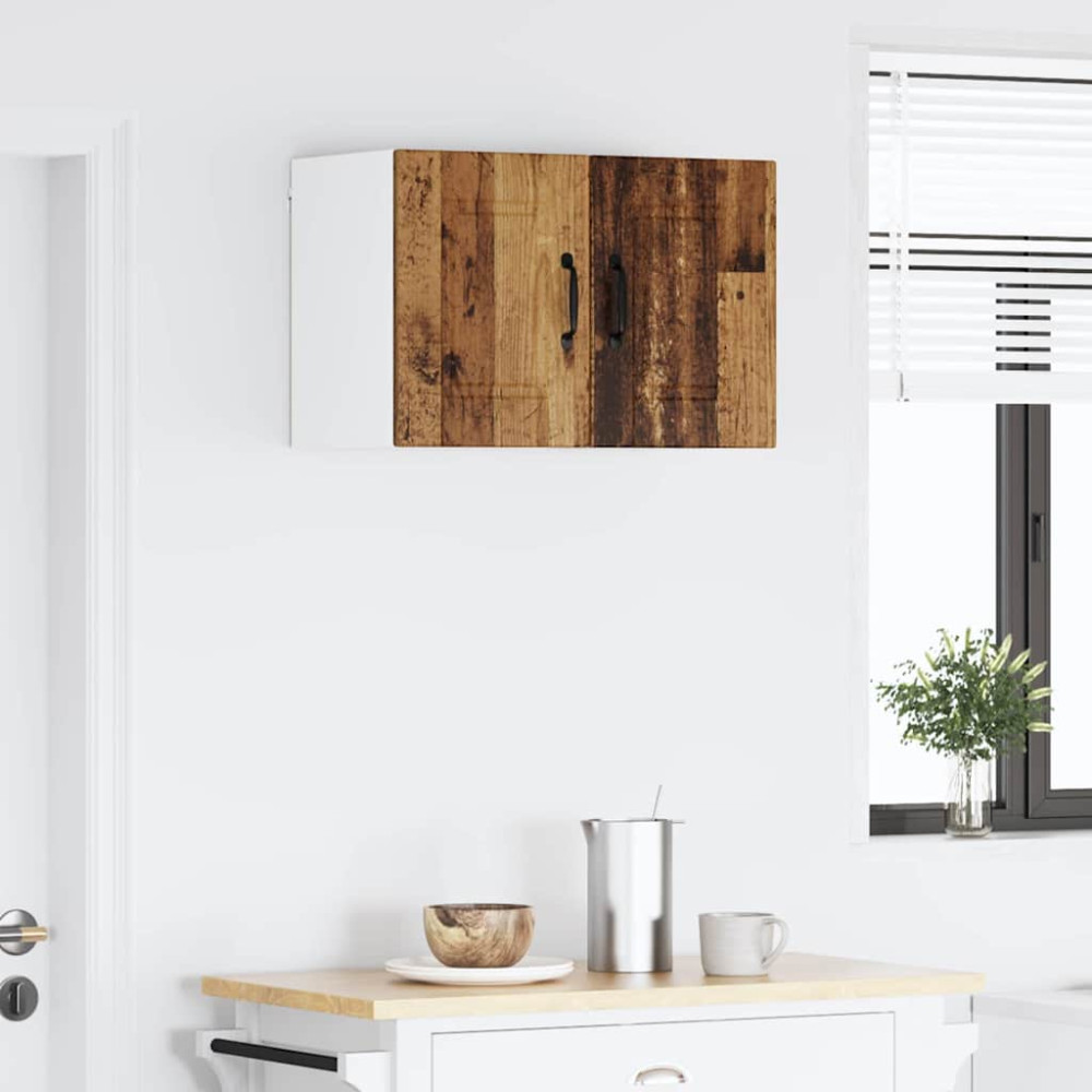 Produktbild för Väggskåp PORTO Gammalt trä 30 x 31 x 40 cm Konstruerat trä