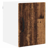 Produktbild för Väggskåp PORTO 2 pcs Gammalt trä 30 x 31 x 40 cm