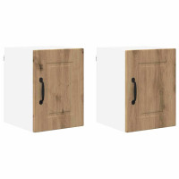 Produktbild för Väggskåp PORTO 2 pcs Artisan Ek 30 x 31 x 40 cm Konstruerat trä