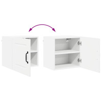 Produktbild för Väggskåp PORTO 2 pcs Högblanka vita 40 x 31 x 40 cm
