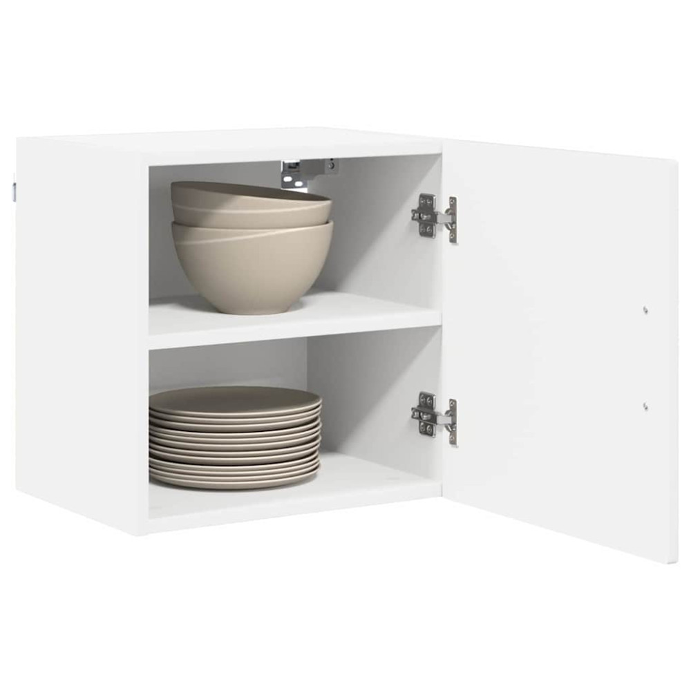 Produktbild för Väggskåp PORTO 2 pcs Högblanka vita 40 x 31 x 40 cm
