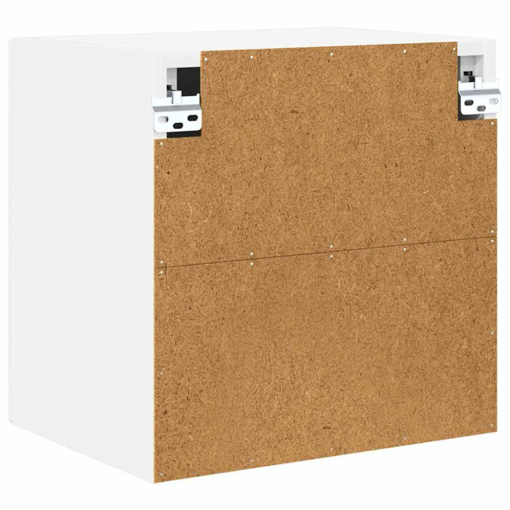Produktbild för Väggskåp PORTO 2 pcs Högblanka vita 40 x 31 x 40 cm