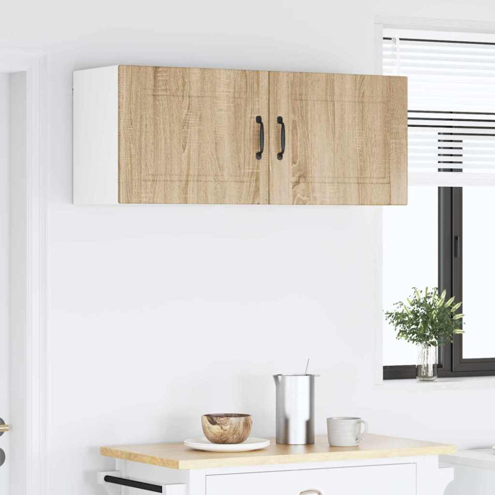 Produktbild för Väggskåp PORTO 2 pcs Sonoma-ek 50 x 31 x 40 cm Konstruerat trä