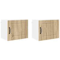 Produktbild för Väggskåp PORTO 2 pcs Sonoma-ek 50 x 31 x 40 cm Konstruerat trä