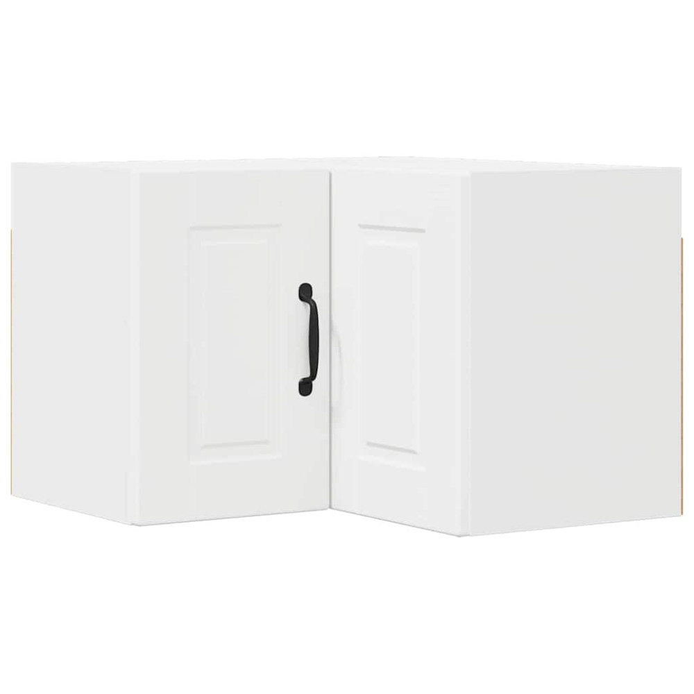 Produktbild för Vägghörnskåp PORTO Vit 57 x 57 x 40 cm Konstruerat trä