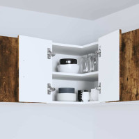 Produktbild för Vägghörnskåp PORTO Rökt ek 57 x 57 x 40 cm Konstruerat trä