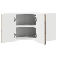 Produktbild för Vägghörnskåp PORTO Rökt ek 57 x 57 x 40 cm Konstruerat trä