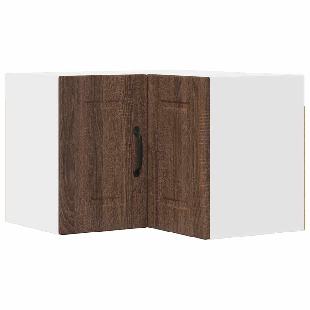 Produktbild för Vägghörnskåp PORTO Brun Ek 57 x 57 x 40 cm Konstruerat trä