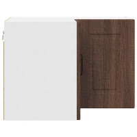 Produktbild för Vägghörnskåp PORTO Brun Ek 57 x 57 x 40 cm Konstruerat trä