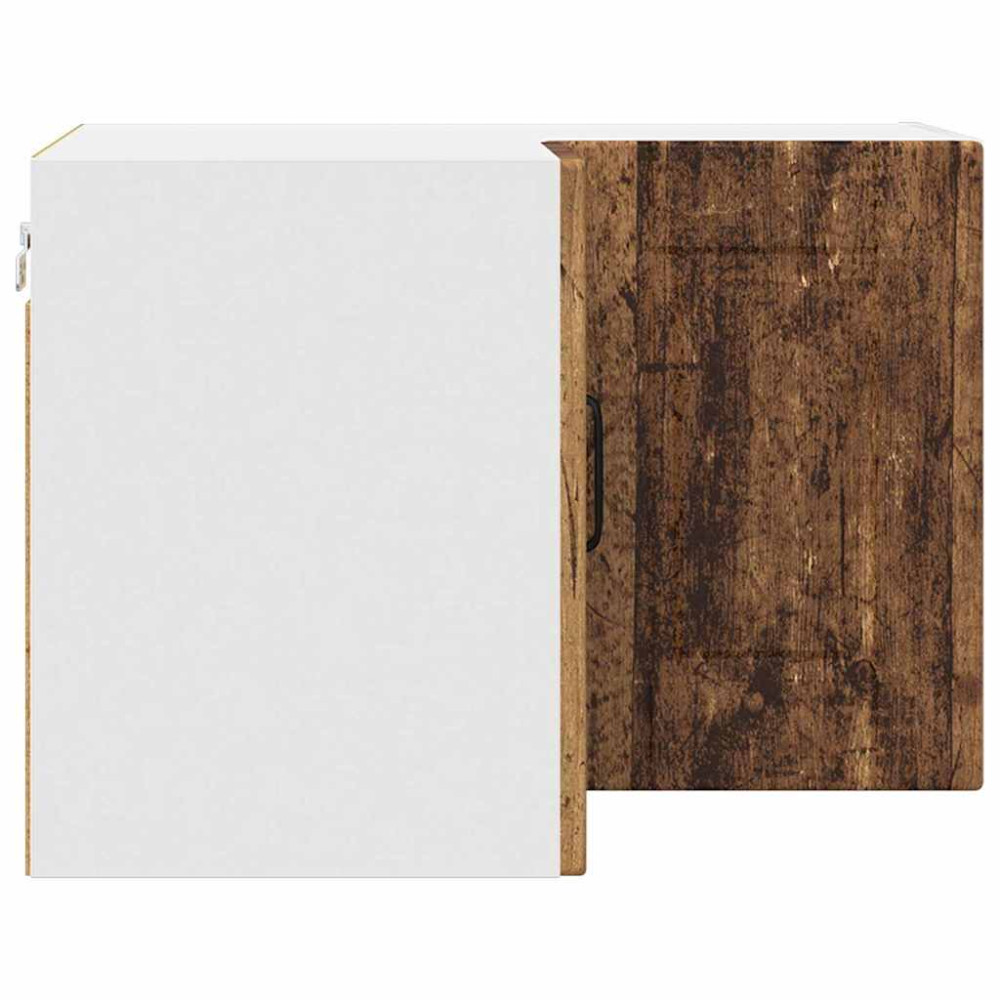 Produktbild för Vägghörnskåp PORTO Gammalt trä 57 x 57 x 40 cm Konstruerat trä