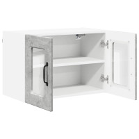 Produktbild för Väggglasförråd PORTO 2 pcs Betonggrå 60 x 31 x 40 cm