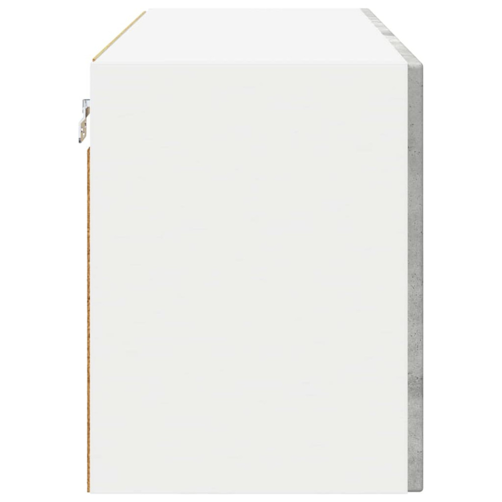Produktbild för Väggglasförråd PORTO 2 pcs Betonggrå 60 x 31 x 40 cm