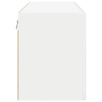 Produktbild för Väggglasförråd PORTO 2 pcs Högblanka vita 60 x 31 x 40 cm