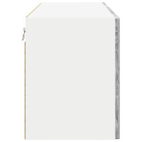 Produktbild för Väggglasförråd PORTO 2 pcs Grå Sonoma 60 x 31 x 40 cm