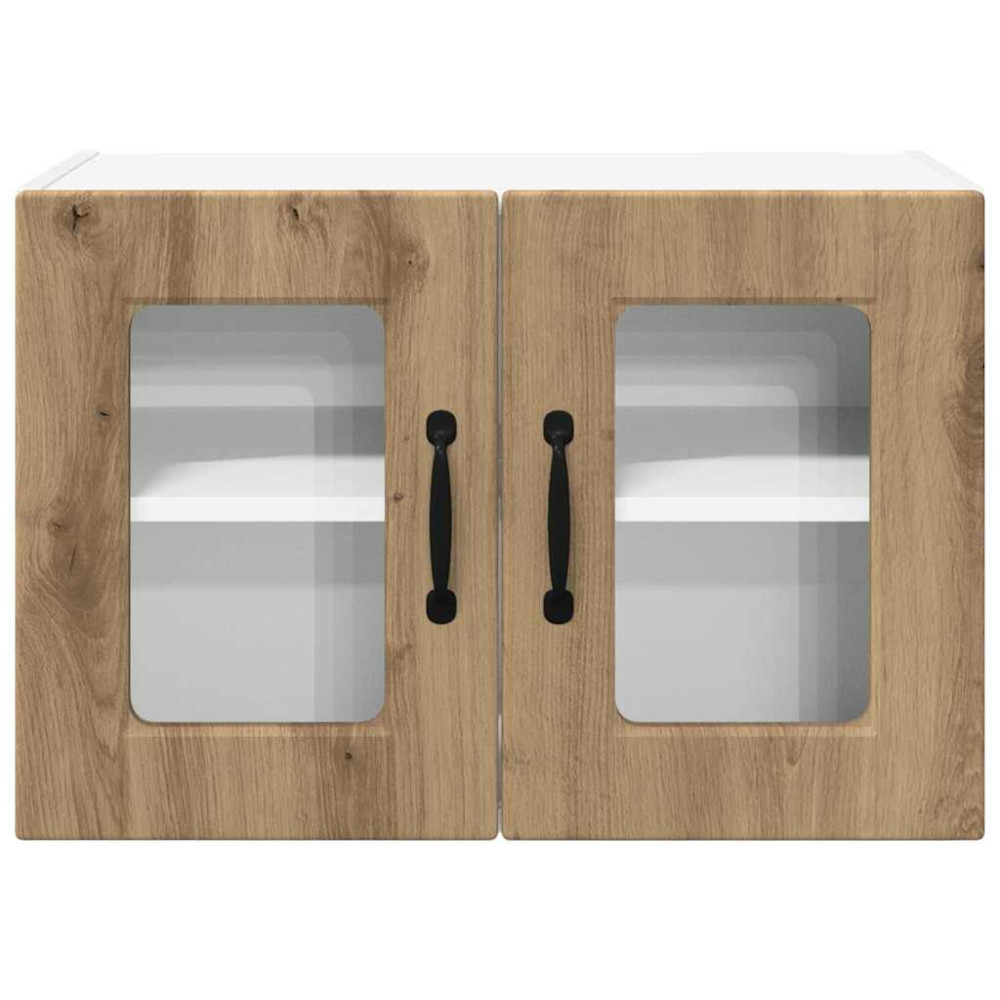 Produktbild för Väggglasförråd PORTO 2 pcs Artisan Ek 60 x 31 x 40 cm
