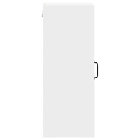 Produktbild för Väggglasförråd PORTO 2 pcs Vit 40 x 31 x 80 cm Konstruerat trä