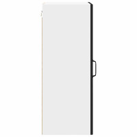 Produktbild för Väggglasförråd PORTO Svart 40 x 31 x 80 cm Konstruerat trä