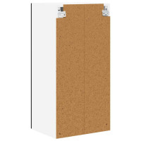 Produktbild för Väggglasförråd PORTO Svart 40 x 31 x 80 cm Konstruerat trä