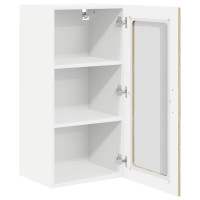 Produktbild för Väggglasförråd PORTO Sonoma-ek 40 x 31 x 80 cm Konstruerat trä