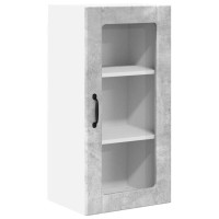Produktbild för Väggglasförråd PORTO Betonggrå 40 x 31 x 80 cm Konstruerat trä