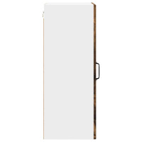 Produktbild för Väggglasförråd PORTO Rökt ek 40 x 31 x 80 cm Konstruerat trä