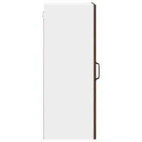 Produktbild för Väggglasförråd PORTO Brun Ek 40 x 31 x 80 cm Konstruerat trä