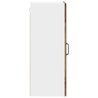 Produktbild för Väggglasförråd PORTO 2 pcs Gammalt trä 40 x 31 x 80 cm