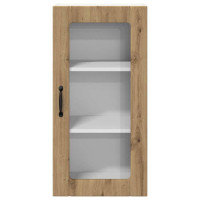 Produktbild för Väggglasstomme PORTO Artisan Ek 40 x 31 x 80 cm Konstruerat trä