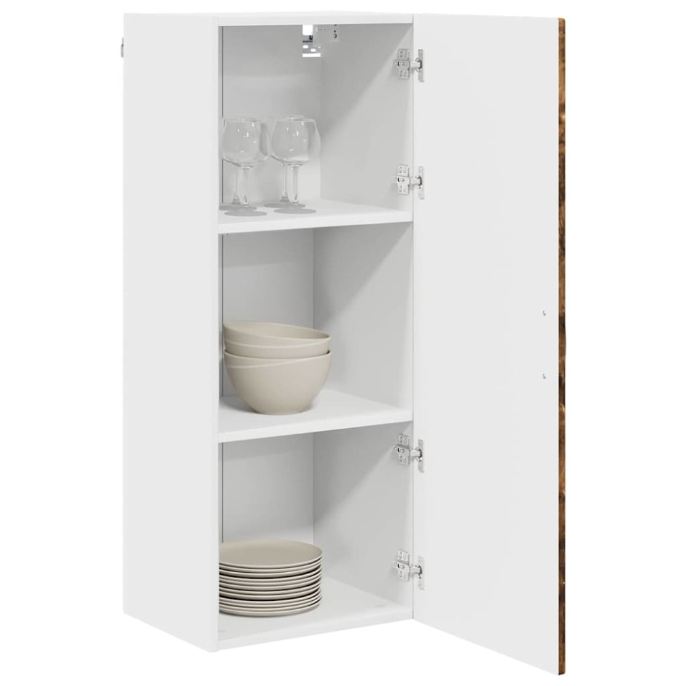Produktbild för Väggskåp PORTO Rökt ek 40 x 31 x 100 cm Konstruerat trä