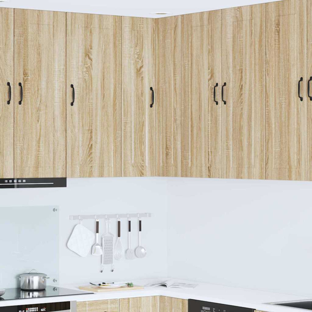 Produktbild för Vägghörnskåp PORTO Sonoma-ek 57 x 57 x 100 cm Konstruerat trä