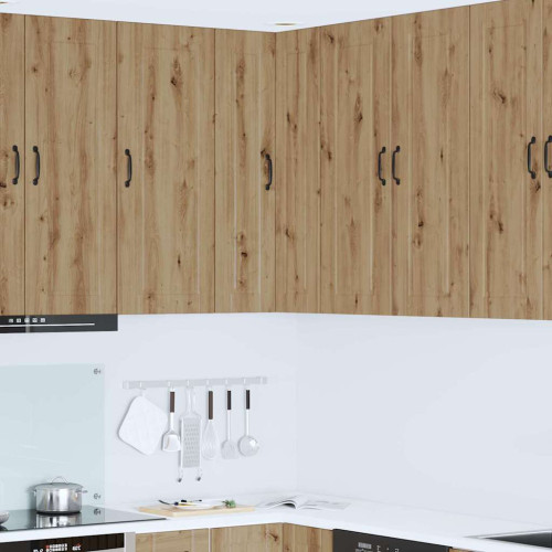 vidaXL Vägghörnskåp PORTO Artisan Ek 57 x 57 x 100 cm Konstruerat trä