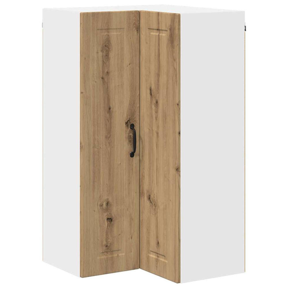 Produktbild för Vägghörnskåp PORTO Artisan Ek 57 x 57 x 100 cm Konstruerat trä