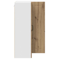 Produktbild för Vägghörnskåp PORTO Artisan Ek 57 x 57 x 100 cm Konstruerat trä