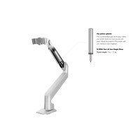 Produktbild för Multibrackets M Gas Lift Arm iMac® 24” Silver – Monitorarm för iMac® 24", Gasfjädrad höj, sänk och vridbar, Silver