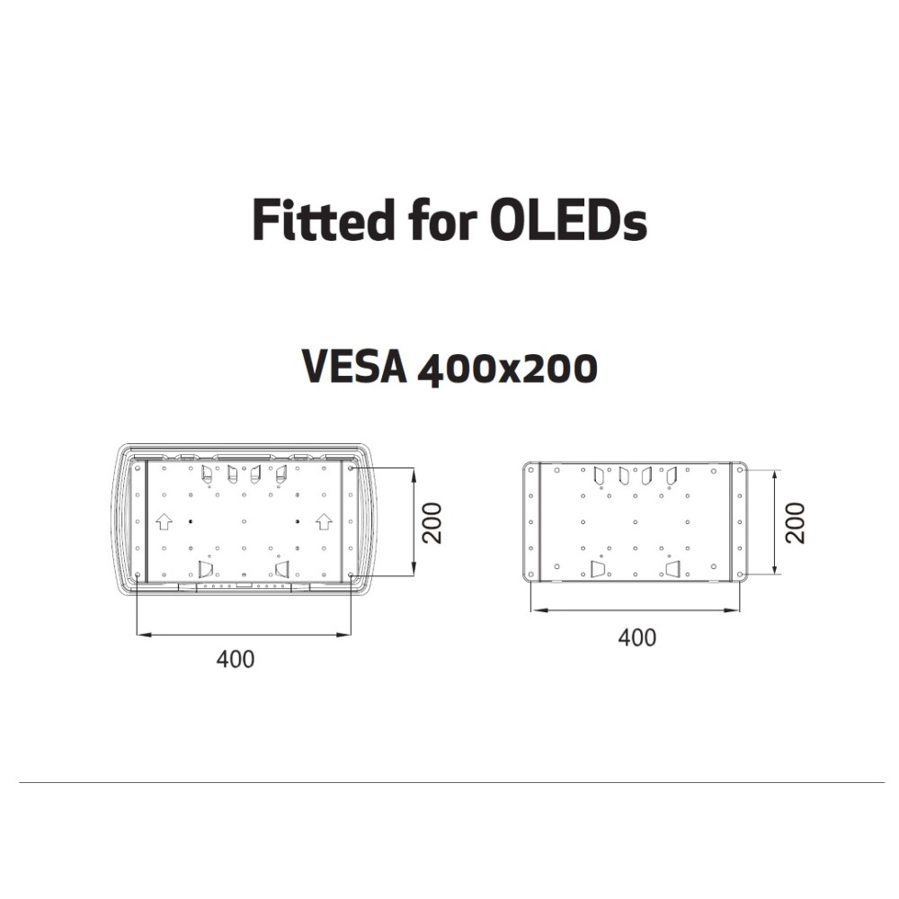 Produktbild för Multibrackets M VESA Super Slim Tilt & Turn Plus black - screen size: 32" - 65"