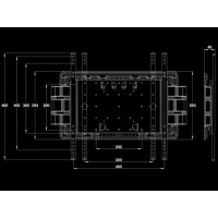 Produktbild för Multibrackets M VESA Super Slim Tilt & Turn Plus black - screen size: 32" - 65"