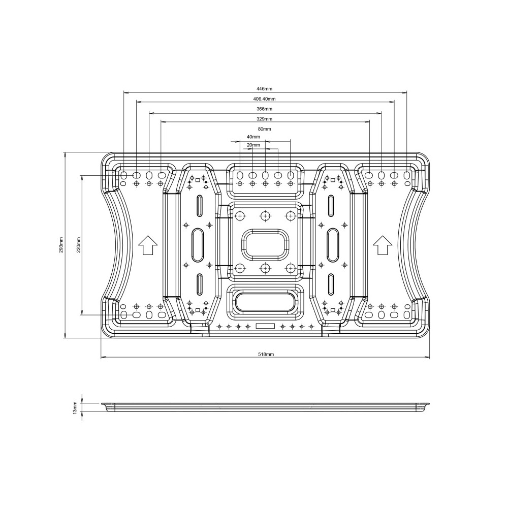 Produktbild för Multibrackets M VESA Super Slim Tilt & Turn Plus black - screen size: 32" - 65"