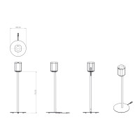 Produktbild för Multibrackets Sonos S1/P1 Floor Stand - Single Black