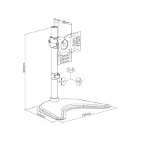 Produktbild för Multibrackets M Deskstand Basic Single