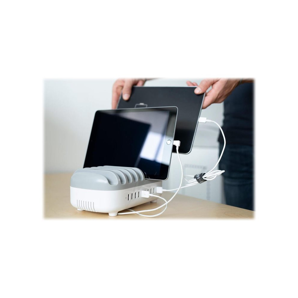 Produktbild för Compulocks 10 Ports USB Charging Dock Station With EU Plug laddningsstation - USB - 120 Watt