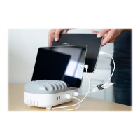 Produktbild för Compulocks 10 Ports USB Charging Dock Station With EU Plug laddningsstation - USB - 120 Watt