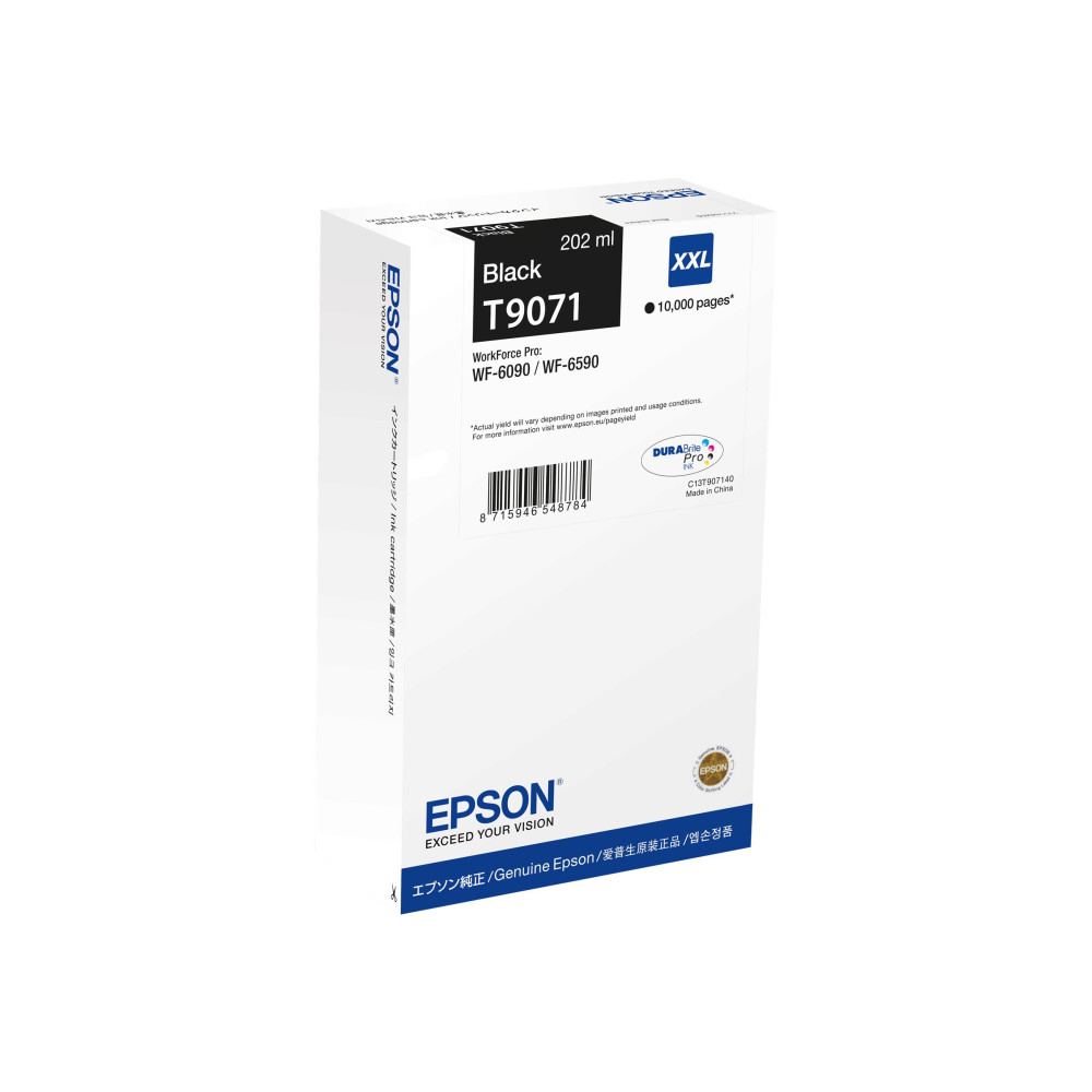 Produktbild för Epson T9071 - XXL-storlek - svart - original - bläckpatron