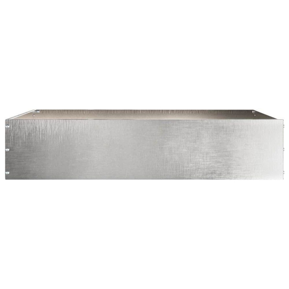 Produktbild för Kant för gräsmatta 6 pcs Silver 60 x 60 x 13 cm Rostfritt stål