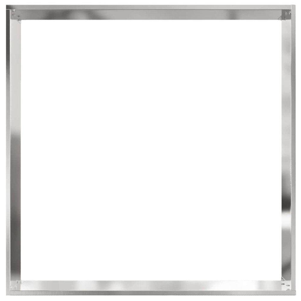 Produktbild för Kant för gräsmatta 6 pcs Silver 60 x 60 x 13 cm Rostfritt stål